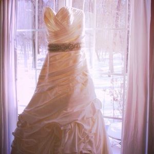 Sweetheart 14 16 ivory fit n flare wedding dress